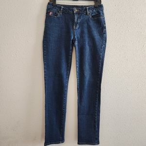 Twiggy London Stretchy Straight Leg Blue Jeans Size 8